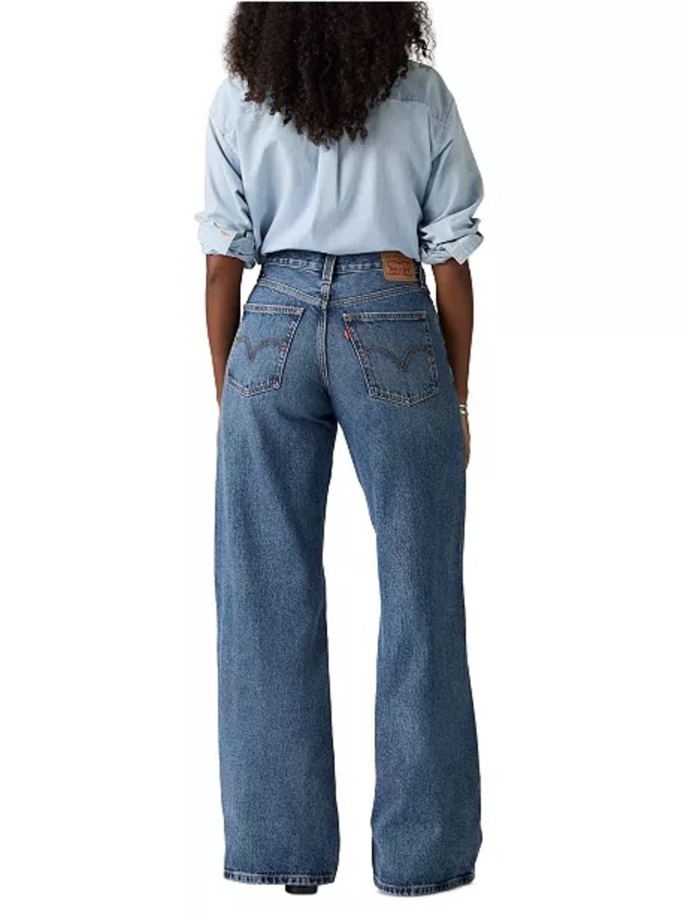 Levi’s ‘94 Baggy Wide Leg Women’s Relaxed Fit Blue Jeans Sz 28 NWT - Picture 4 of 14